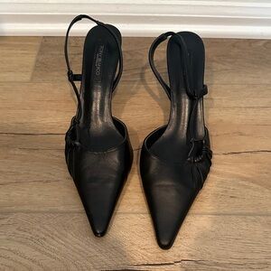 Tom Ford Black Slingback Heels